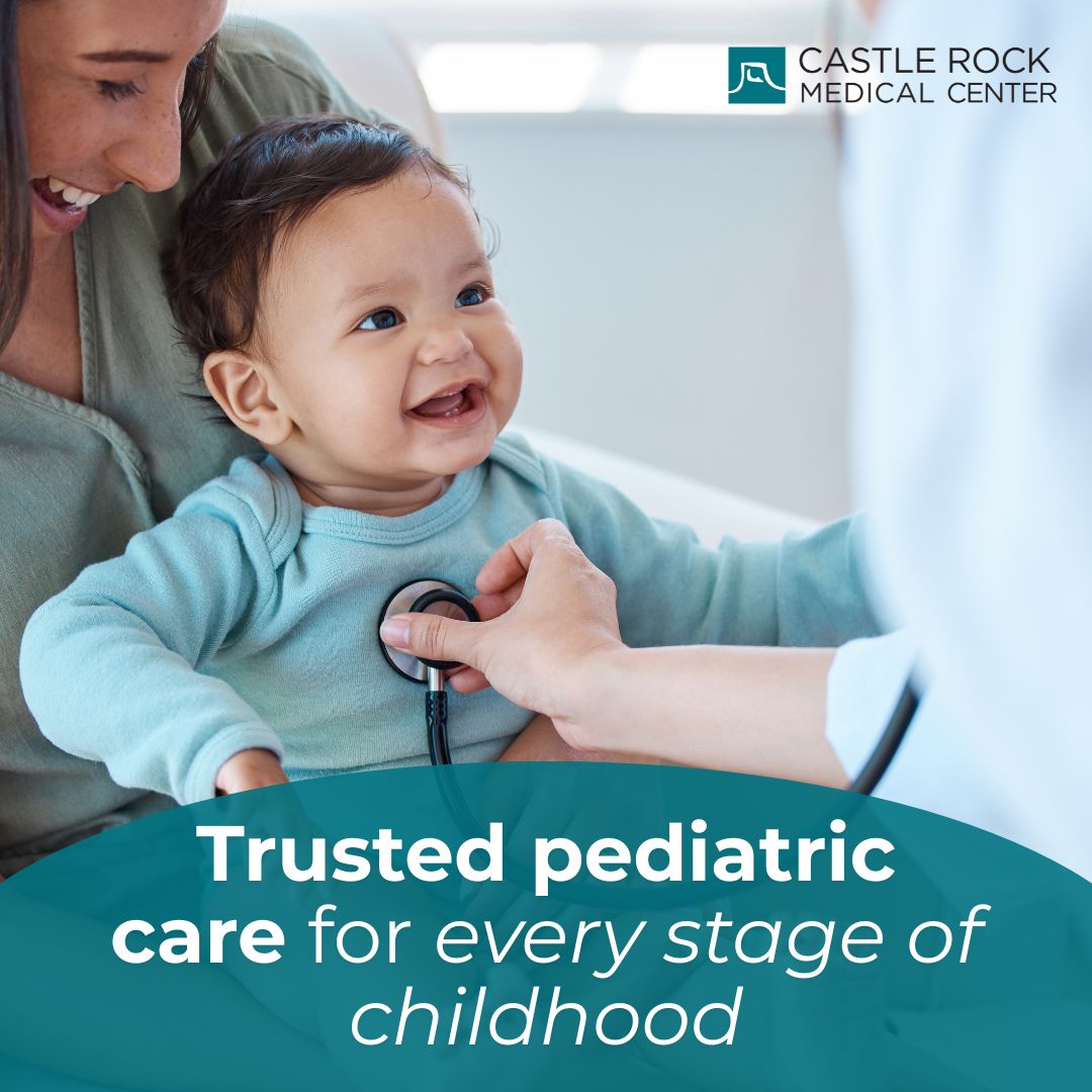 Pediatrics Image of smiling baby with a stethoscope